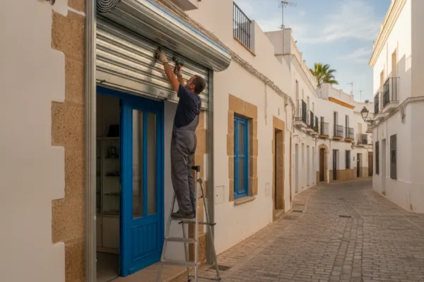 Persiana metálica seguridad Rota